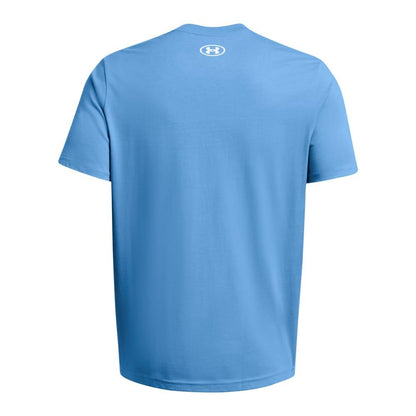 Blue - Back - Under Armour Mens Sportstyle Update Logo T-Shirt