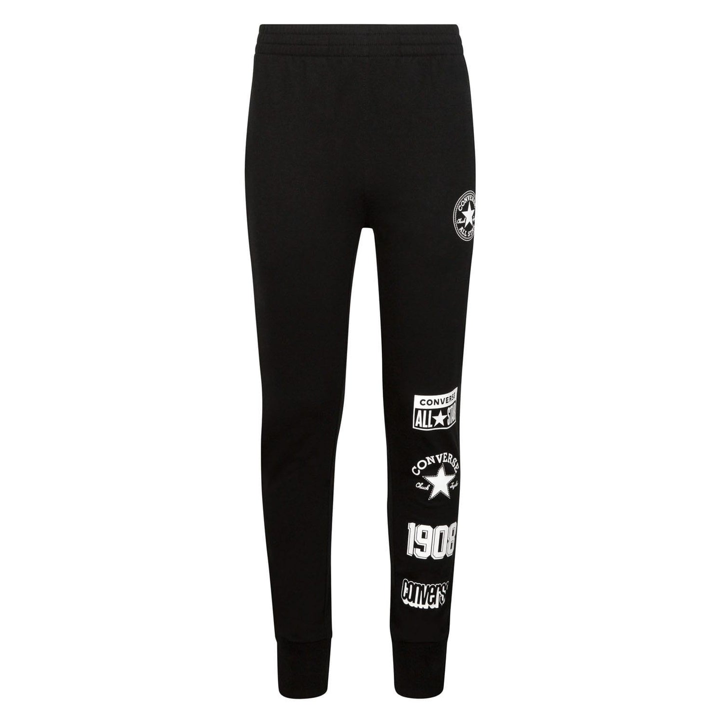 Black - Front - Converse Childrens-Kids Capsule All-Over Print Jogging Bottoms