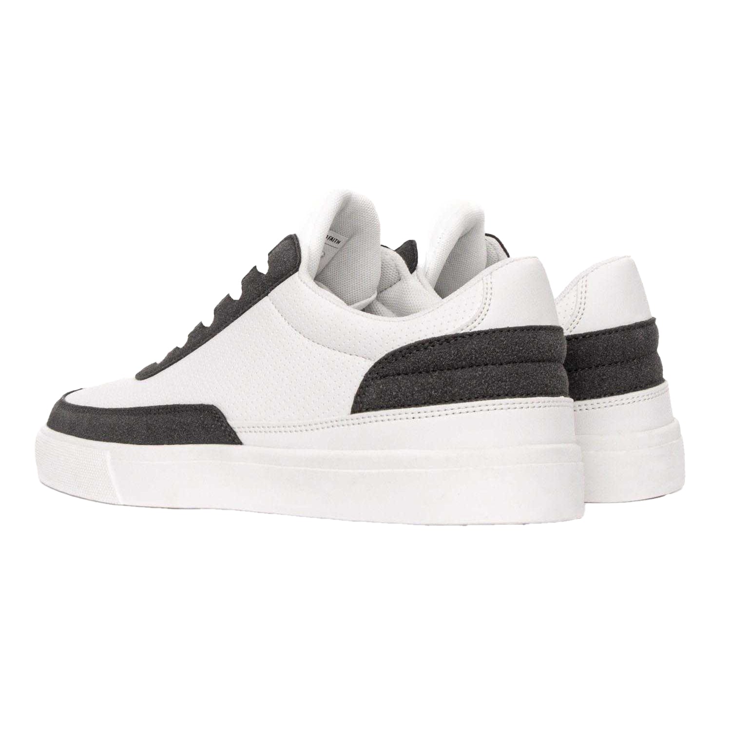 White-Grey - Back - Loyalty & Faith Mens Polmer Trainers