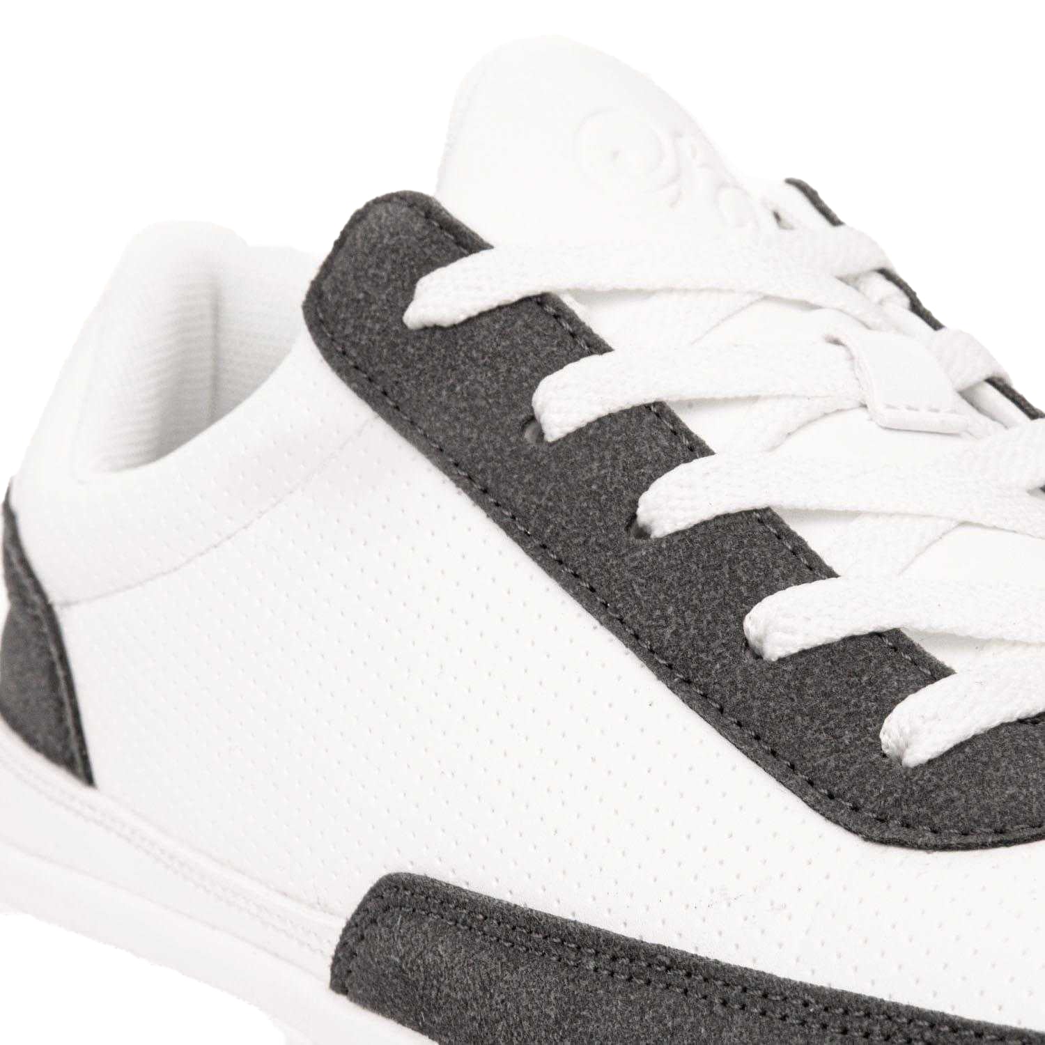 White-Grey - Side - Loyalty & Faith Mens Polmer Trainers