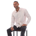 White-Light Pink - Front - Boss Mens C-Cole Stripe Shirt