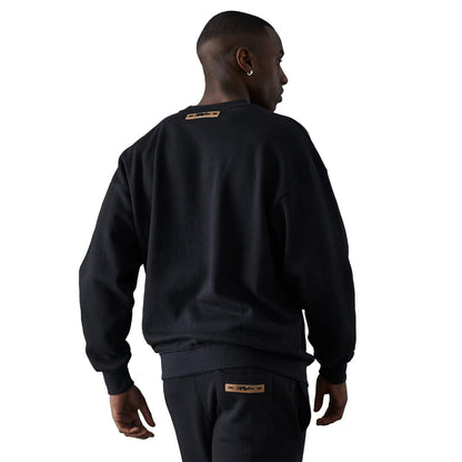 Black - Back - Fiftyfive Mens Vitels Logo Crew Neck Sweatshirt