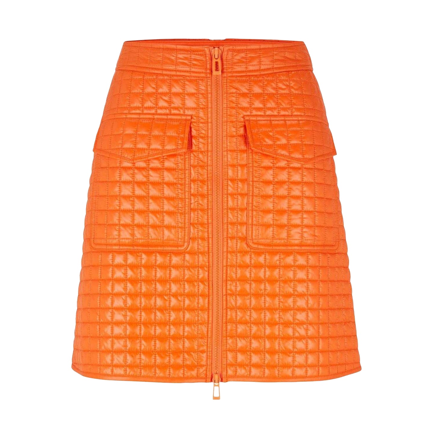 Red - Front - Hugo Womens-Ladies Radoje-1 Quilted Mini Skirt