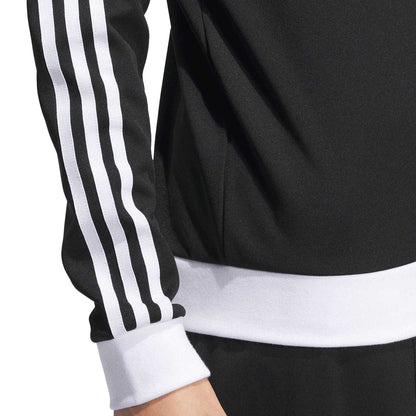 Black - Pack Shot - Adidas Womens-Ladies Long-Sleeved Golf Sweatshirt