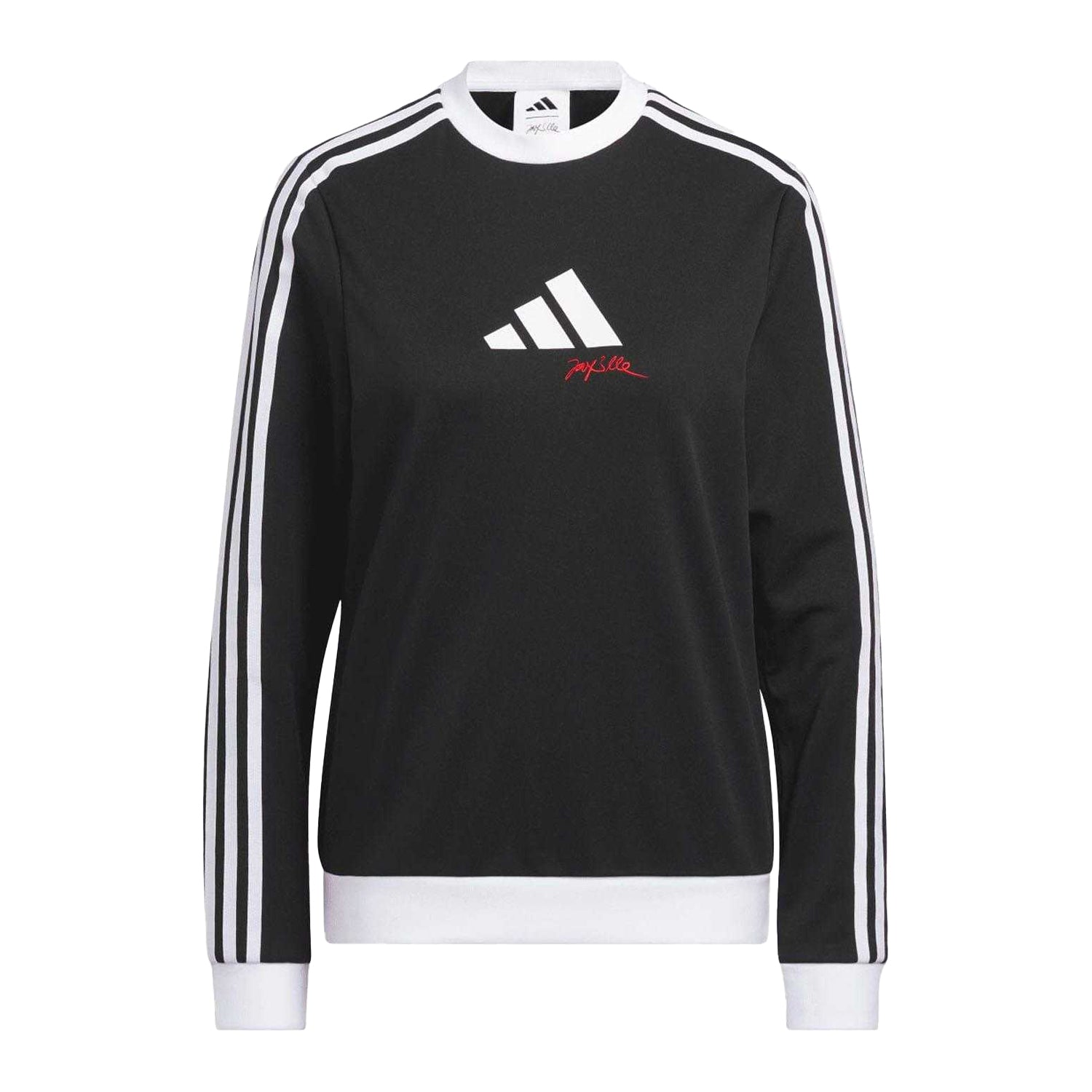 Black - Front - Adidas Womens-Ladies Long-Sleeved Golf Sweatshirt