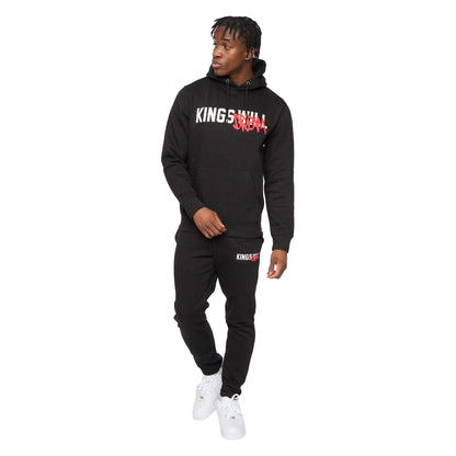Black - Lifestyle - Kings Will Dream Mens Tagged Jogging Bottoms