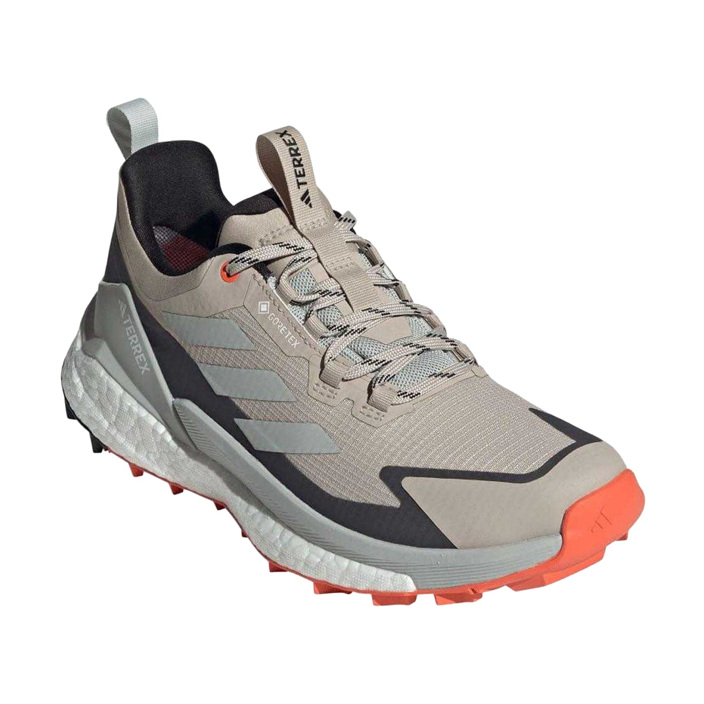Beige - Front - Adidas Mens Terrex Free Hiker 2.0 Synthetic Leather Low Hiking Shoes