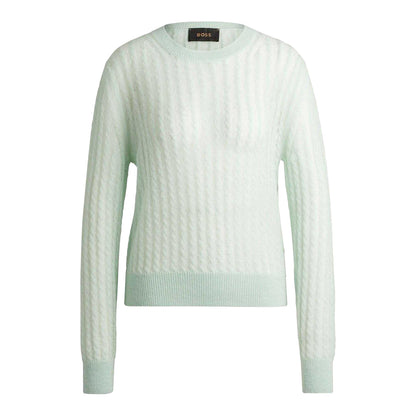 Turquoise - Front - Boss Womens-Ladies Familiana Fine Gauge Sweater Top