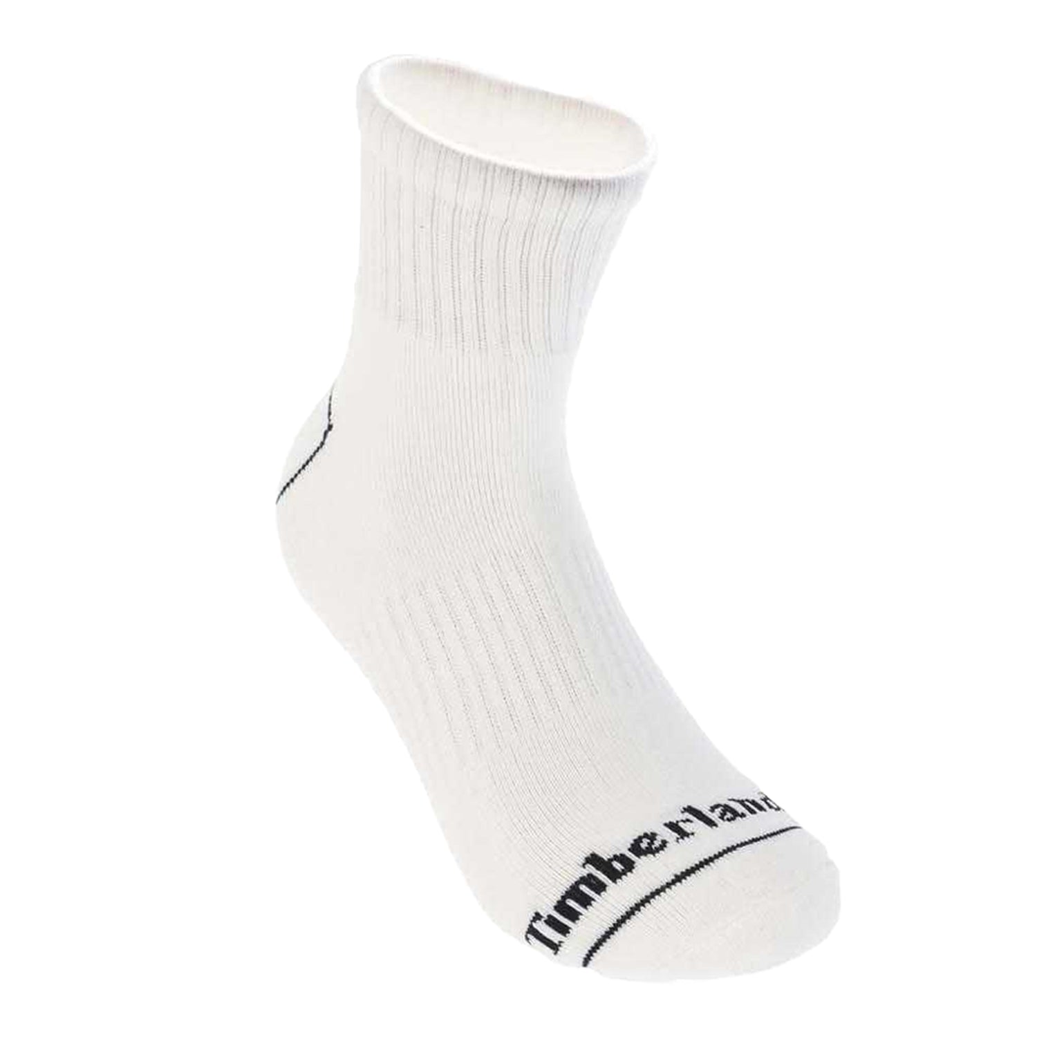 White-Black-Grey - Side - Timberland Mens Bowden Crew Socks (Pack of 3)