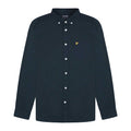 Navy - Front - Lyle & Scott Mens Lightweight Regular Shirt