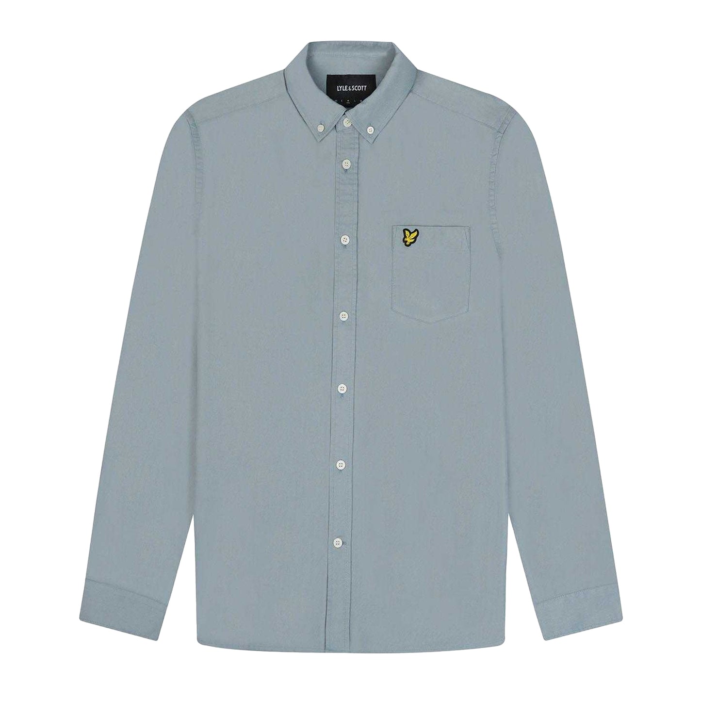 Blue - Front - Lyle & Scott Mens Lightweight Regular Shirt