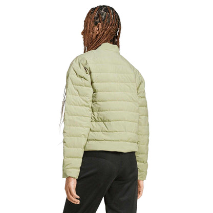 Green - Back - Adidas Womens-Ladies Helionic Light Padded Jacket