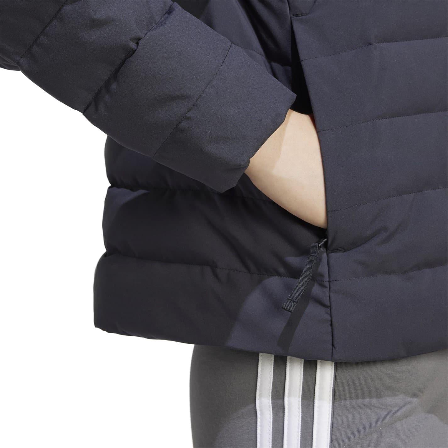 Black - Lifestyle - Adidas Womens-Ladies Helionic Light Padded Jacket