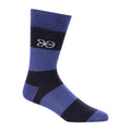 Blue-Grey - Side - Crosshatch Mens Milato Crew Socks (Pack of 5)