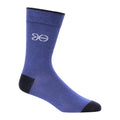 Blue-Grey - Pack Shot - Crosshatch Mens Milato Crew Socks (Pack of 5)