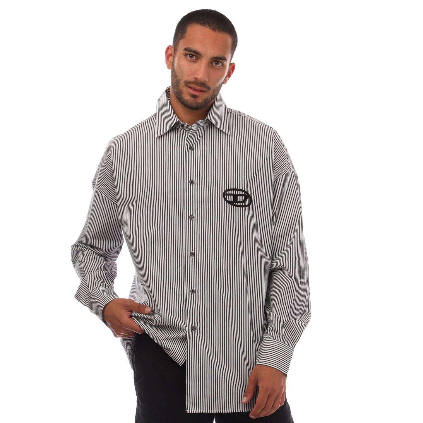 Black - Front - Diesel Mens S-Douber Shirt