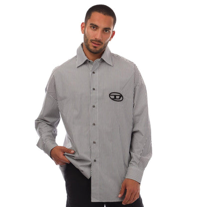 Black - Front - Diesel Mens S-Douber Shirt