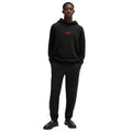 Black - Pack Shot - Hugo Mens Dlogolong Logo Hoodie