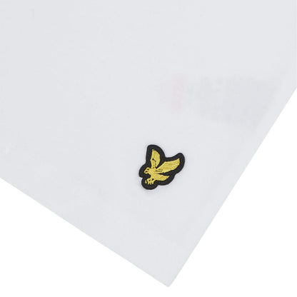 White-Navy - Side - Lyle & Scott Boys Long Pyjama Set