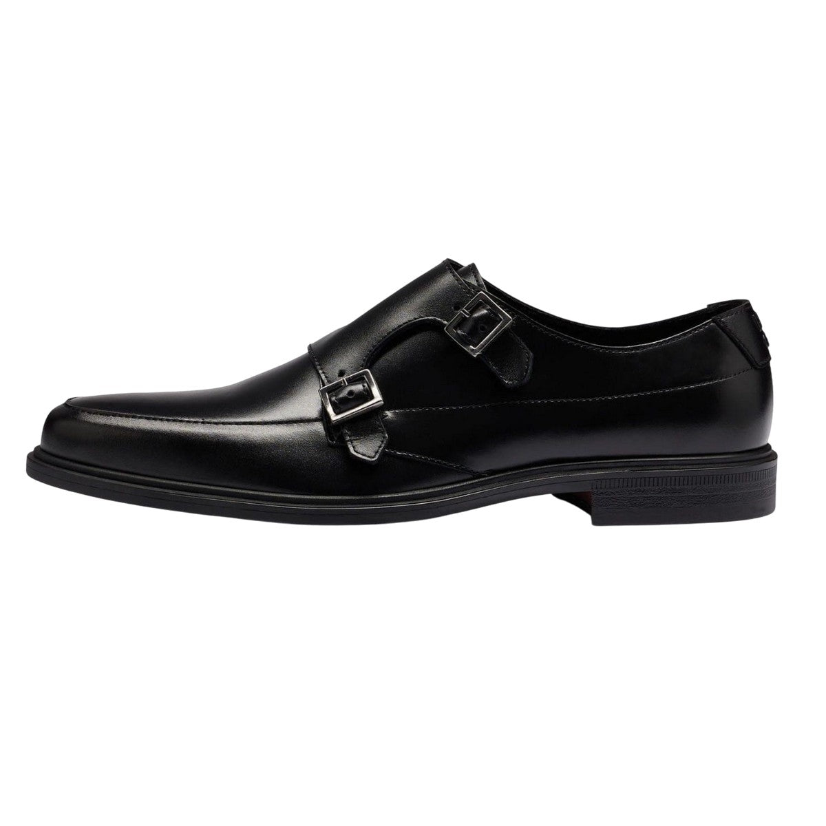 Black - Lifestyle - Hugo Mens Kerr Monk Cow Leather Shoes