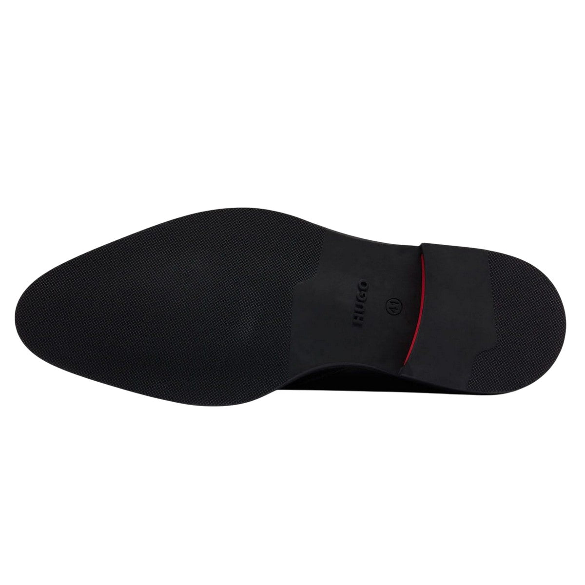 Black - Back - Hugo Mens Kerr Monk Cow Leather Shoes