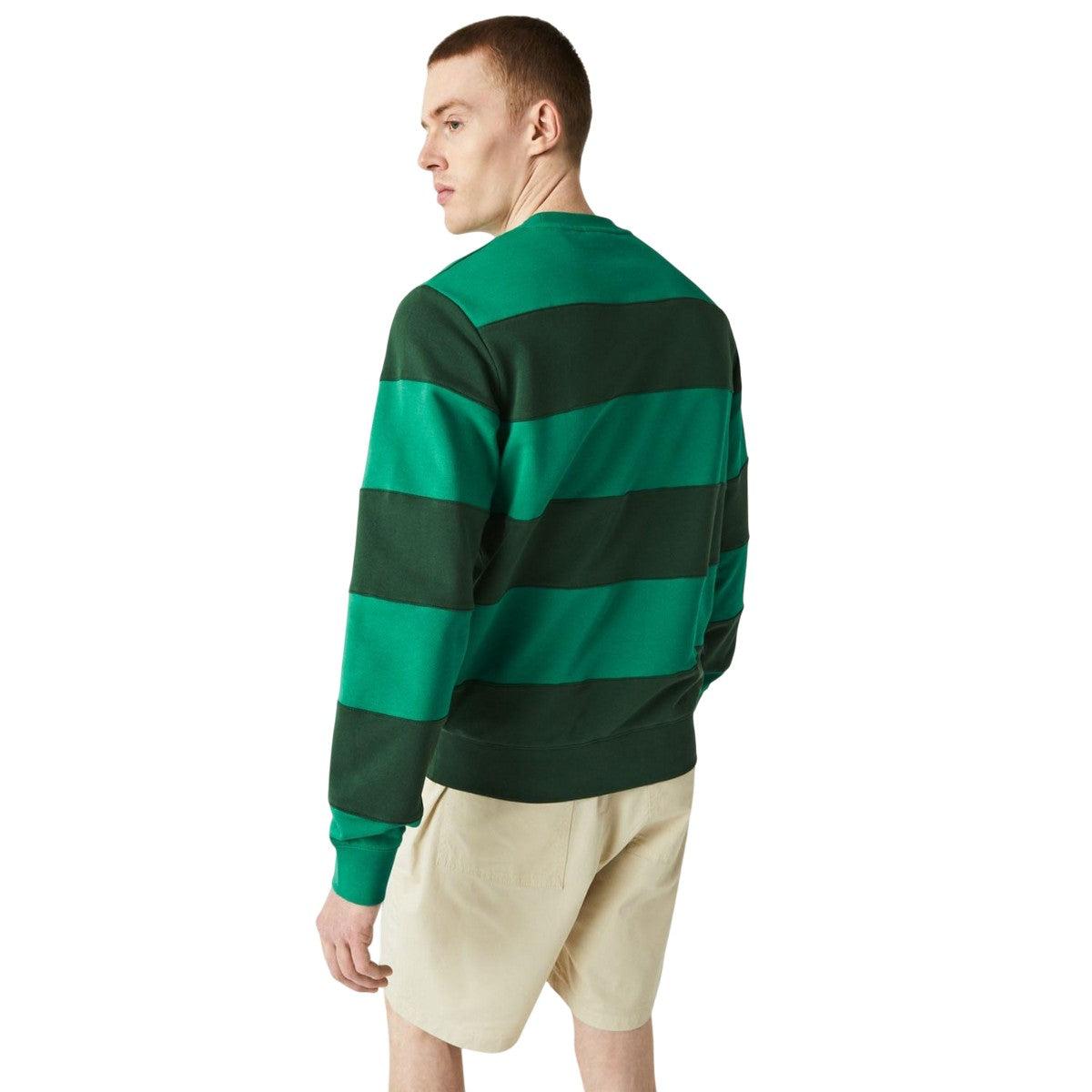 Green - Back - Lacoste Mens Tennis Crew Neck Sweatshirt