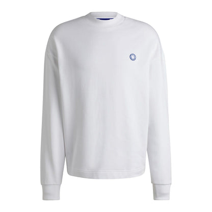 White - Front - Hugo Mens Ninnyo Crew Neck Sweatshirt