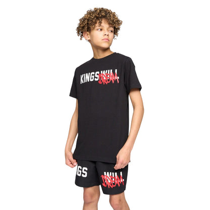 Black - Lifestyle - Kings Will Dream Boys Tagged Swim Shorts