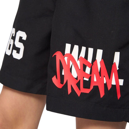 Black - Side - Kings Will Dream Boys Tagged Swim Shorts