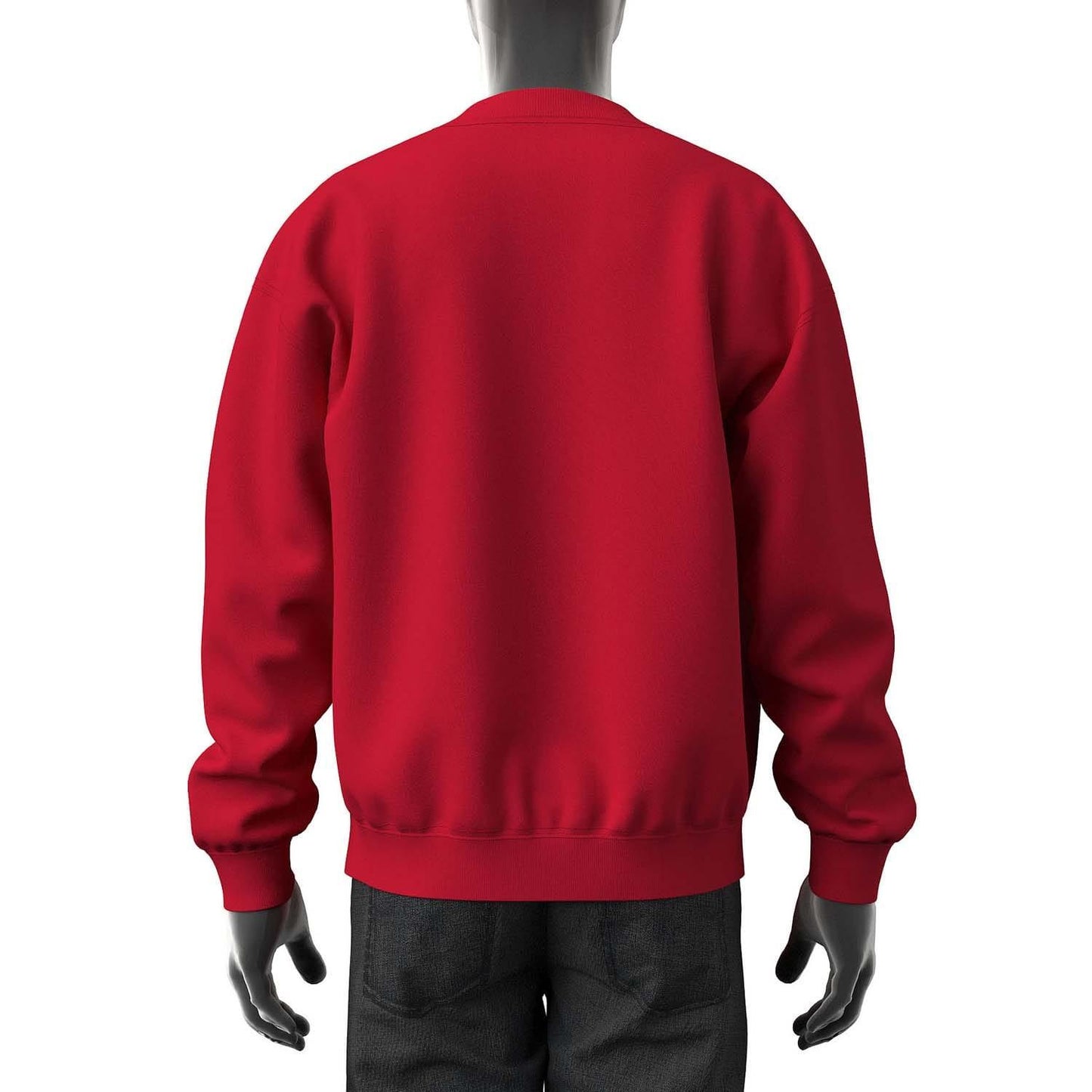 Red - Back - Diesel Mens S-Nlabel Sweatshirt