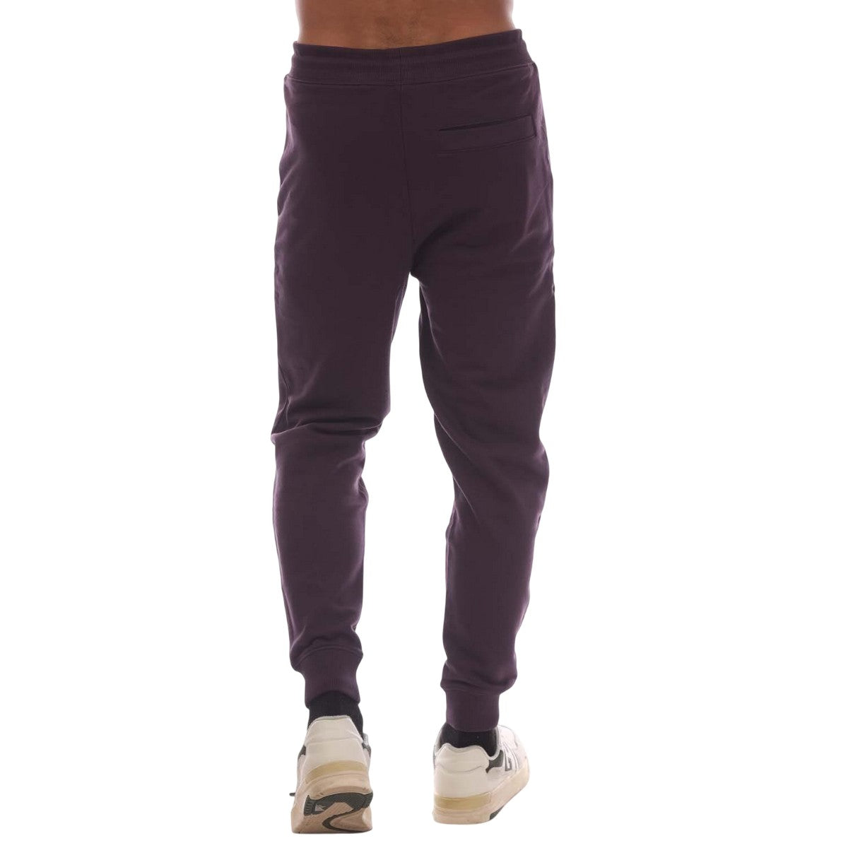 Purple - Back - Hugo Mens Red Logo Jogging Bottoms