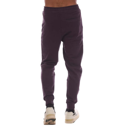 Purple - Back - Hugo Mens Red Logo Jogging Bottoms