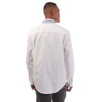 White - Back - Diesel Mens S-Holls Regular Shirt