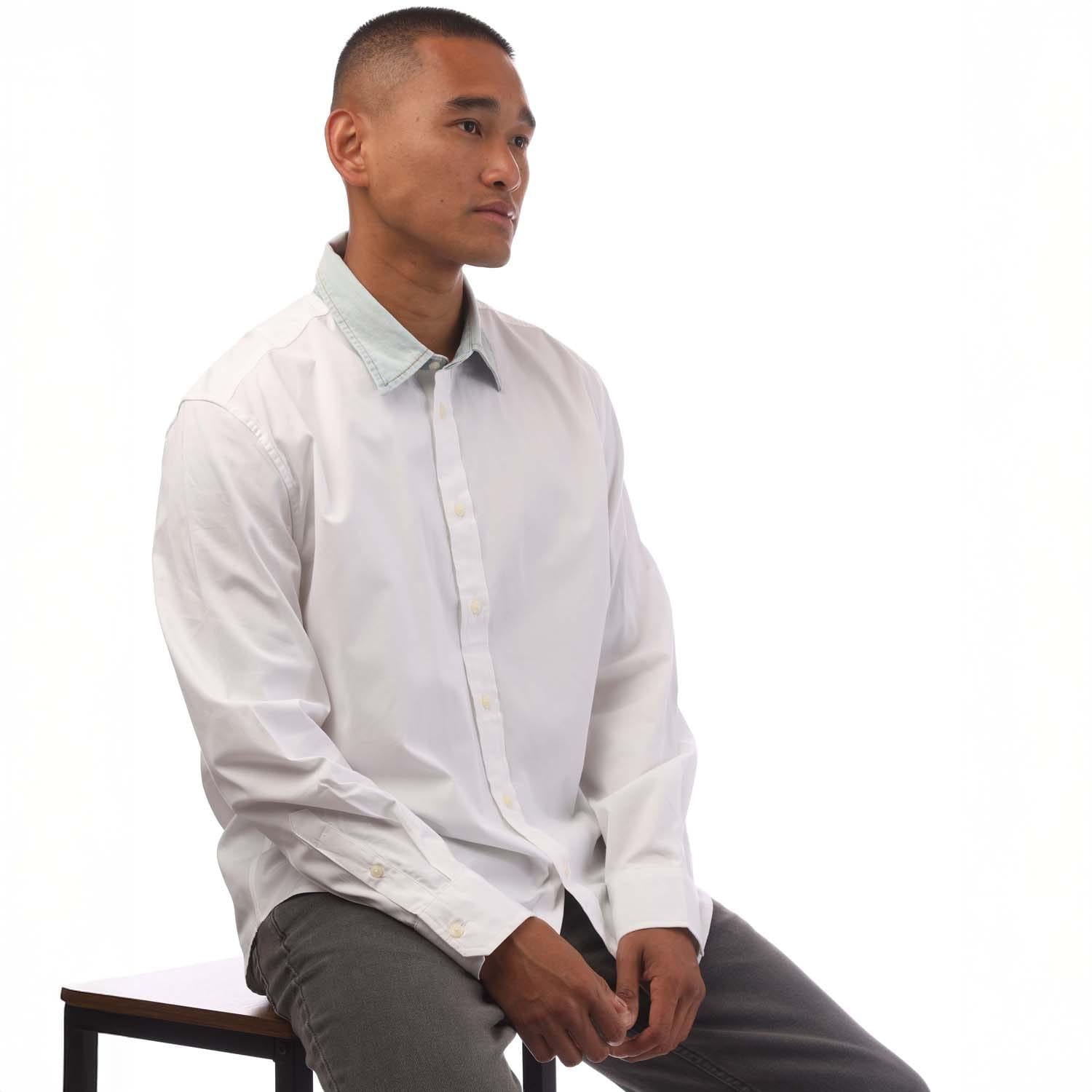White - Lifestyle - Diesel Mens S-Holls Regular Shirt