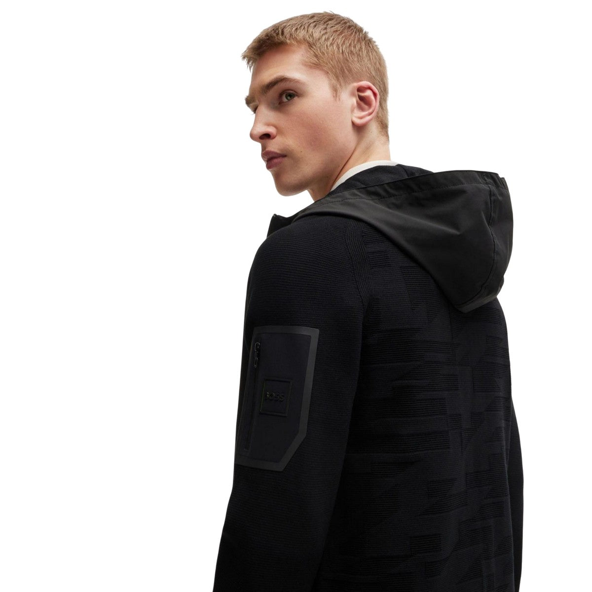 Black - Lifestyle - Boss Mens Modak Full Zip Hoodie