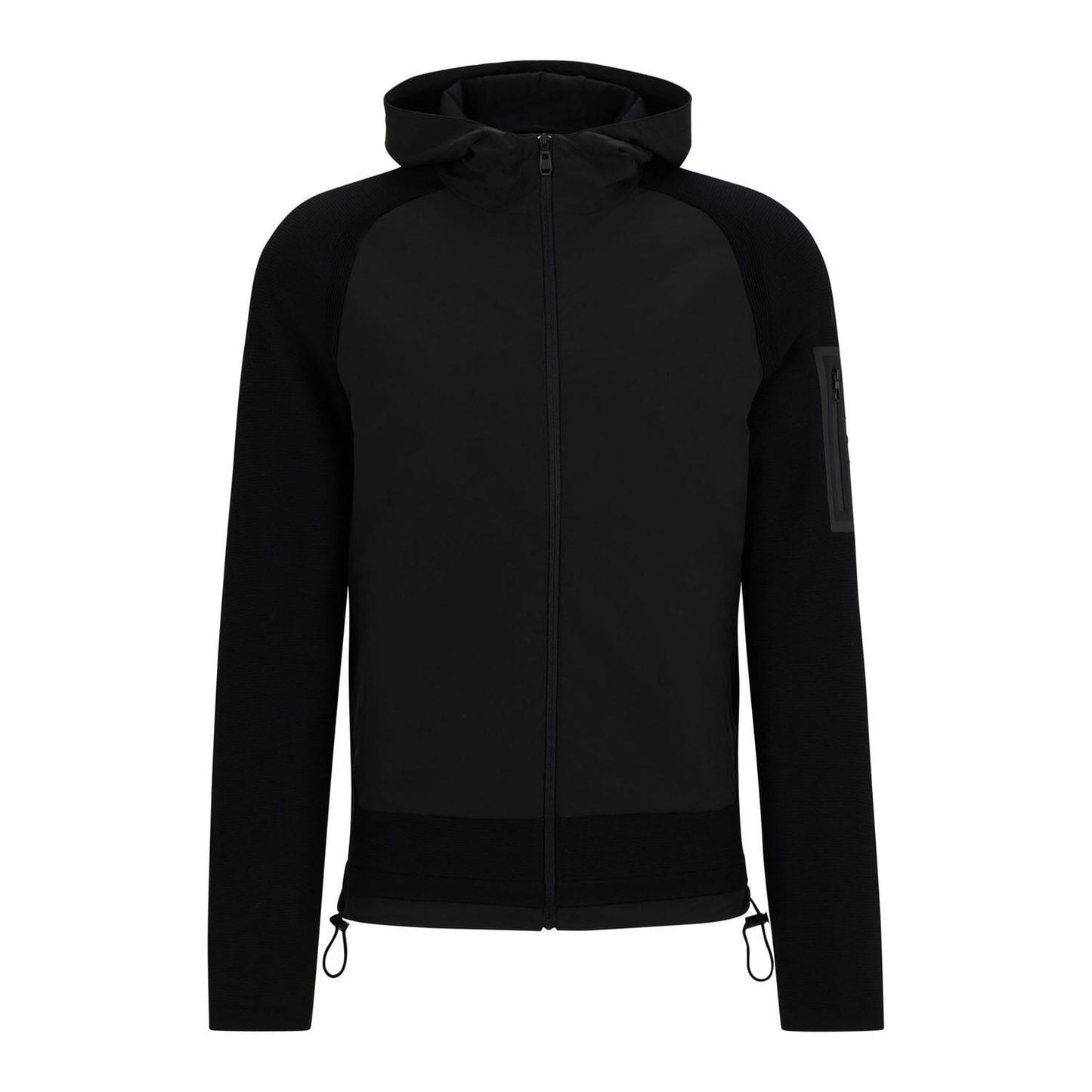Black - Front - Boss Mens Modak Full Zip Hoodie