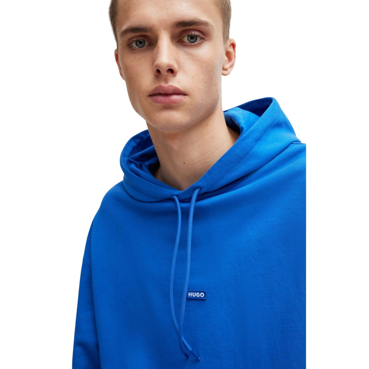 Blue - Side - Hugo Mens Nalonso Hoodie