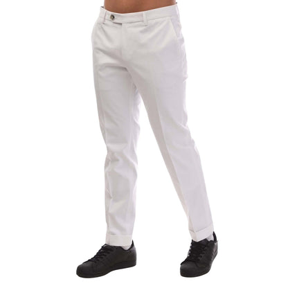 White - Side - Boss Mens T-Bryce Trousers