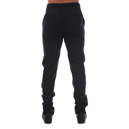 Dark Blue - Back - Boss Mens T-Banson1 Trousers