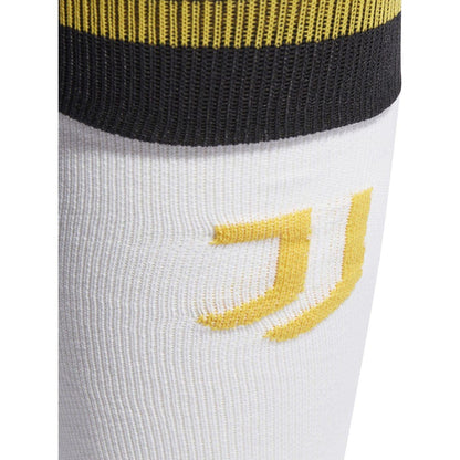 White-Gold-Black - Back - Adidas Mens 2023-24 Juventus FC Home Socks