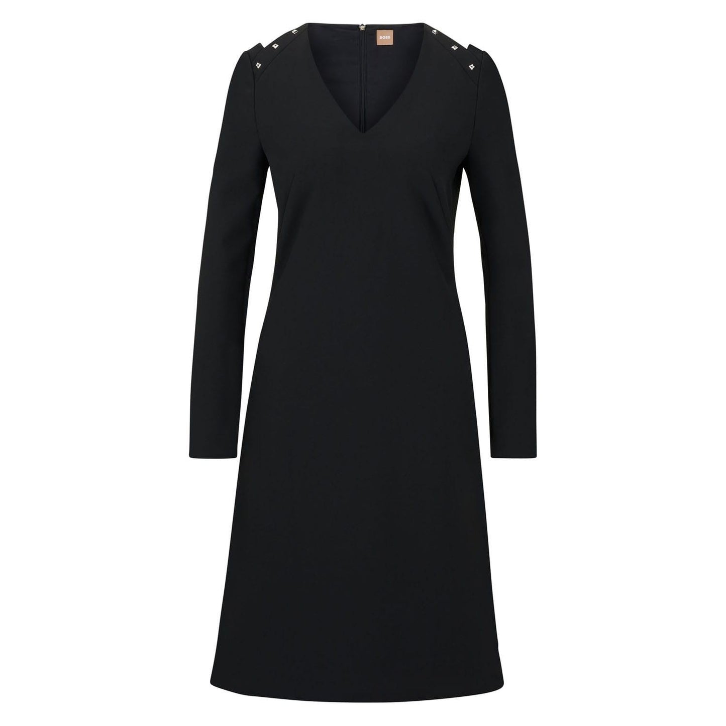 Black - Front - Boss Womens-Ladies Dariva Casual Dress