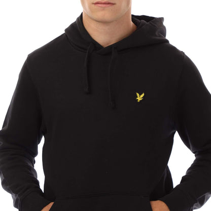 Black-White - Side - Lyle & Scott Mens 1874 Vertical Hoodie