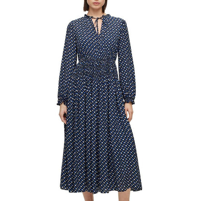 Blue - Lifestyle - Boss Womens-Ladies Dasota1 Midi Dress