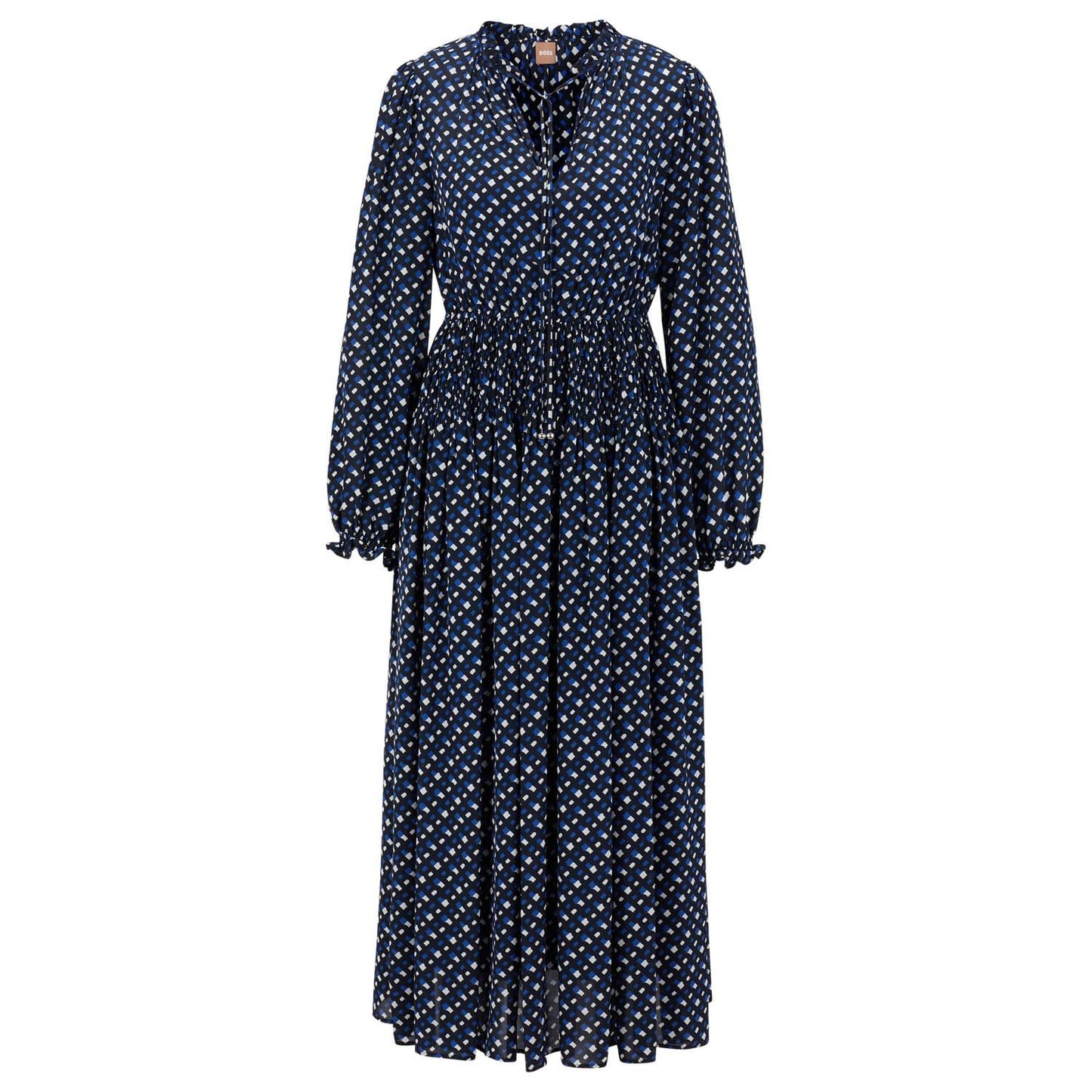 Blue - Front - Boss Womens-Ladies Dasota1 Midi Dress