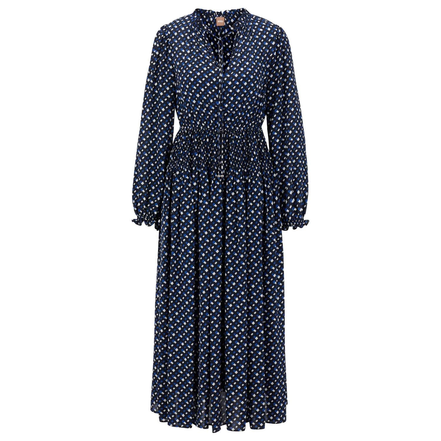 Blue - Front - Boss Womens-Ladies Dasota1 Midi Dress