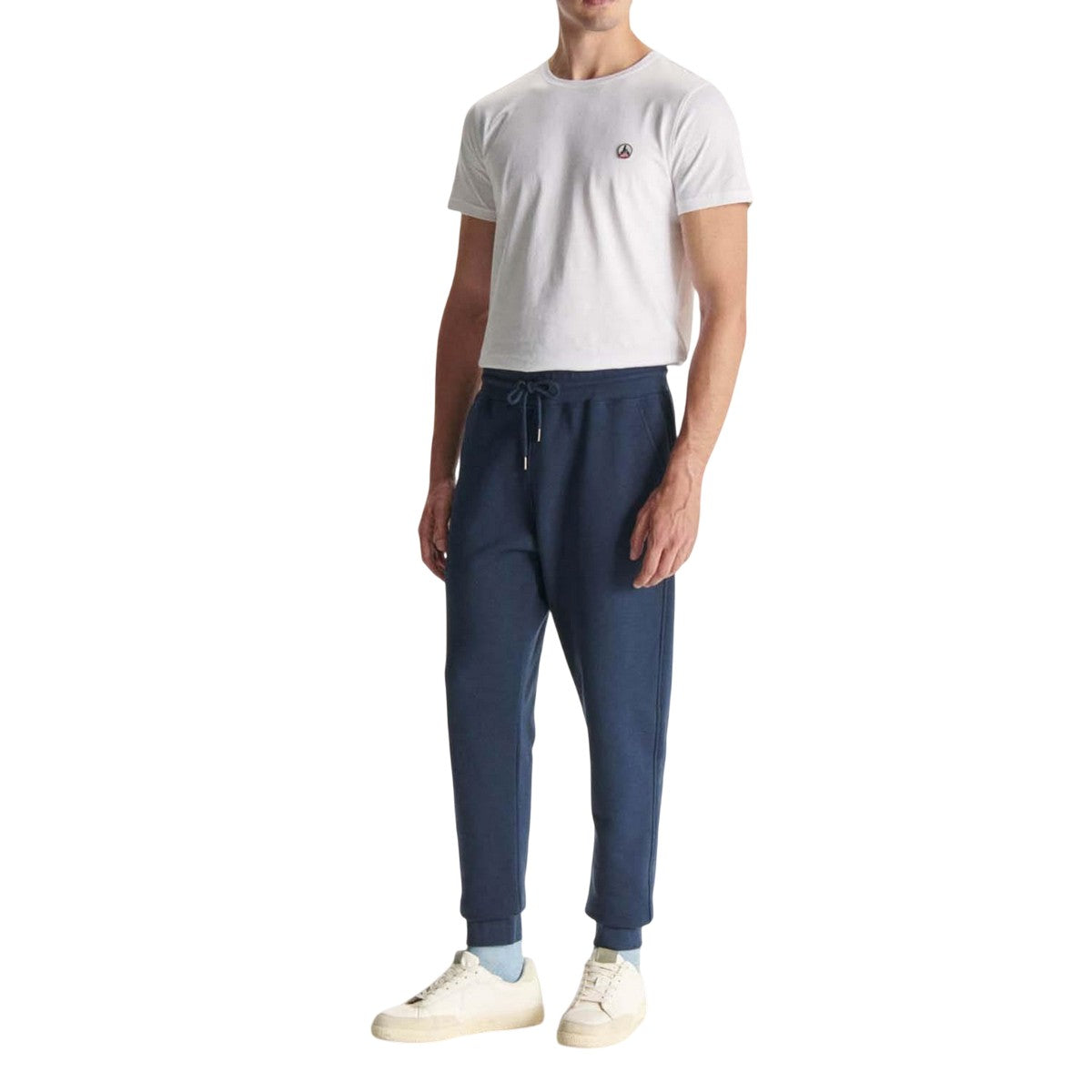 Navy - Side - Jott Mens Santiago Jogging Bottoms