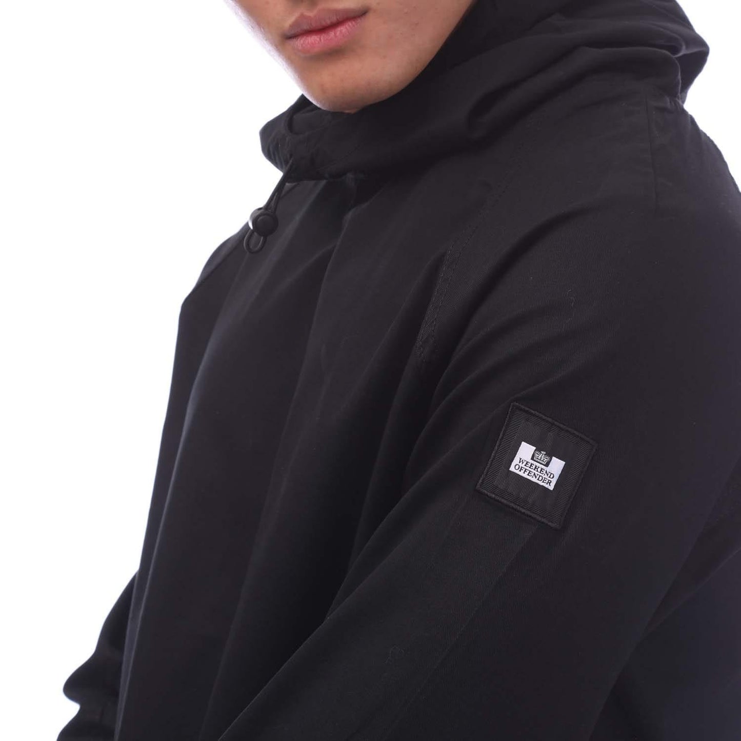 Black - Side - Weekend Offender Mens Molai Pullover Hoodie
