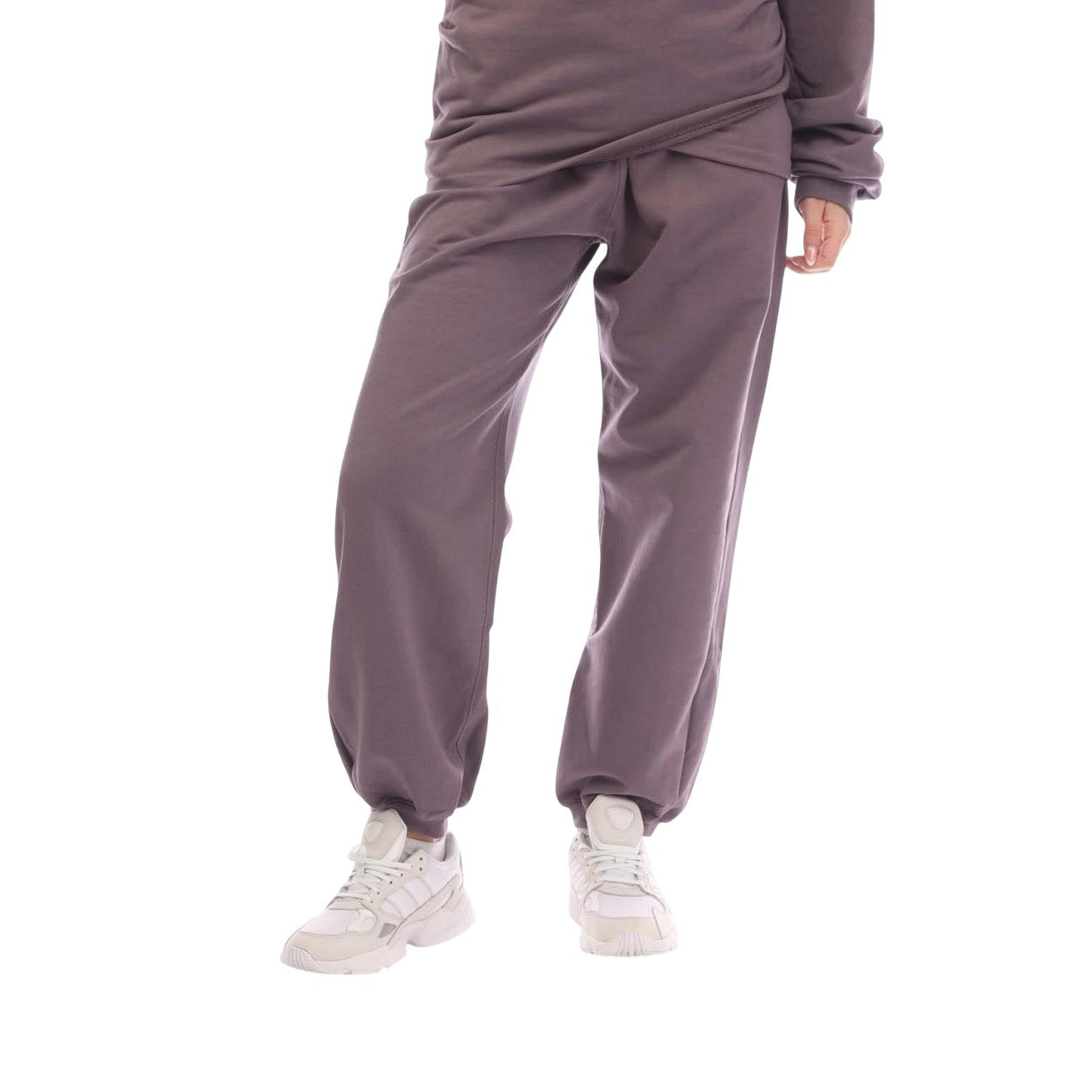 Purple-White - Front - Off White Womens-Ladies For All Relaxed Fit Sweatpants