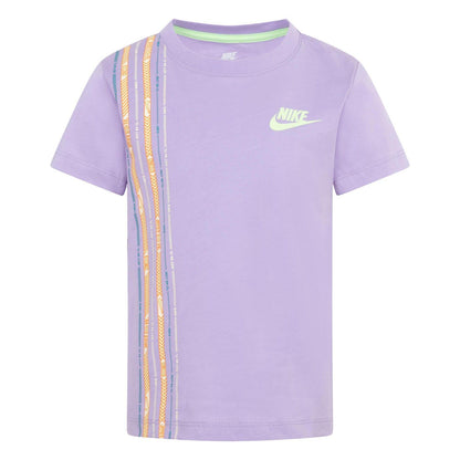 Purple - Front - Nike Girls Happy Camper T-Shirt
