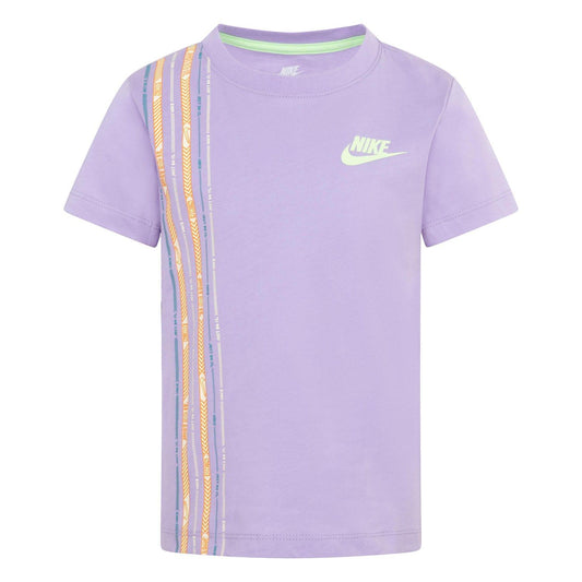 Purple - Front - Nike Girls Happy Camper T-Shirt